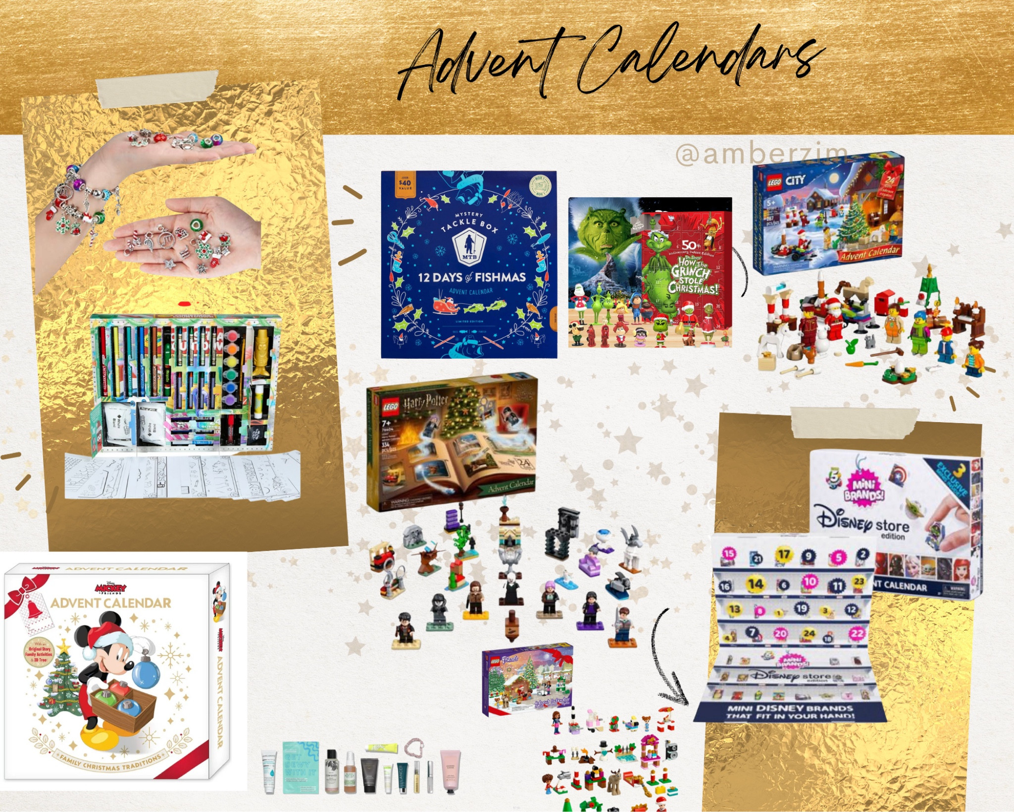 Advent calendars. Christmas countdown. Harry Potter, legos, mini brands, Disney, grinch, crayola art supplies, fishing lures, bracelet making, beauty, guardians of galaxy, Pokémon 

#LTKSeasonal #LTKHoliday #LTKsalealert