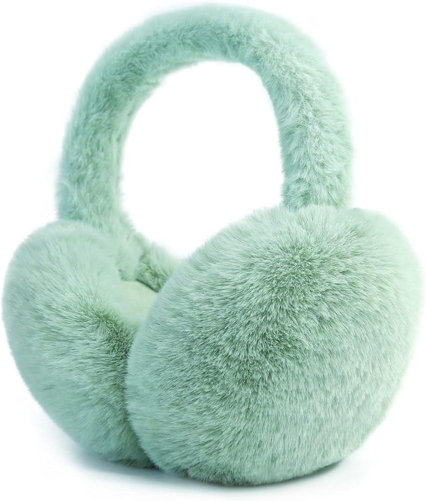 PIGBENGO Foldable Ear Muffs for Women Cold Weather Fluffy Earmuffs Winter Warm Headband Cute Slou... | Amazon (US)