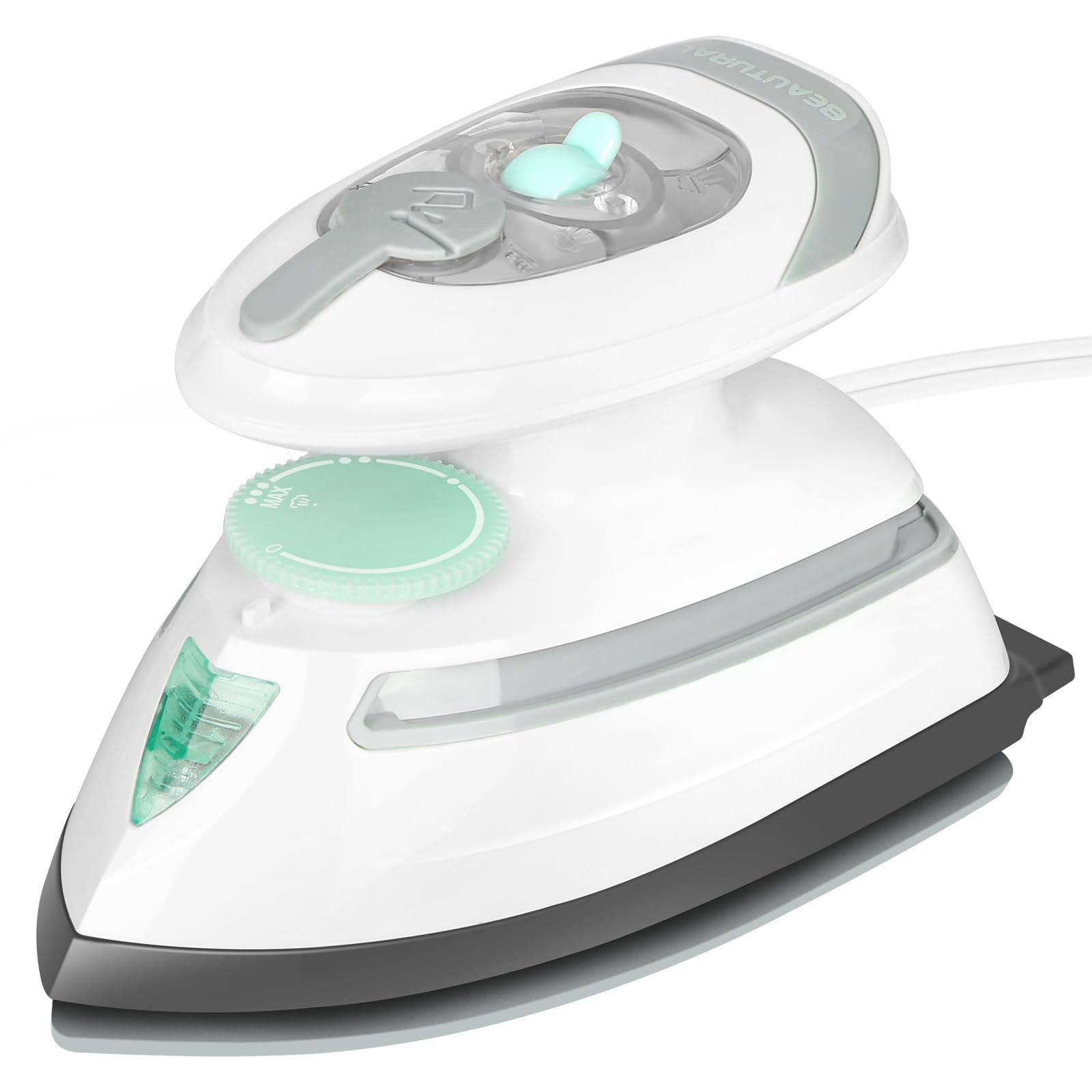 BEAUTURAL Mini Travel Steam Iron for Clothes with Dual Voltage, Temperature Control, Non-Stick So... | Amazon (US)