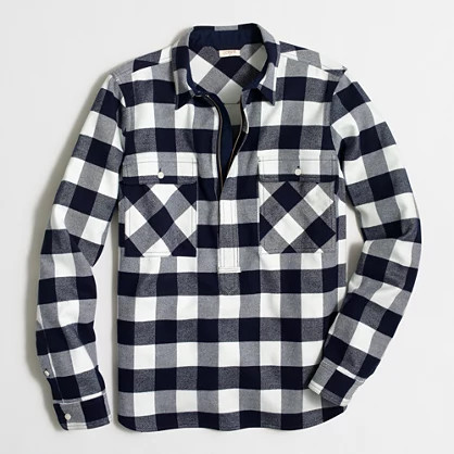 Factory buffalo check shirt-jacket | J.Crew Factory