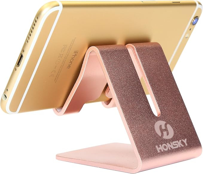 Honsky Solid Portable Universal Aluminum Desktop Desk Stand Hands Free Mobile Smart Cell Phone Ho... | Amazon (US)