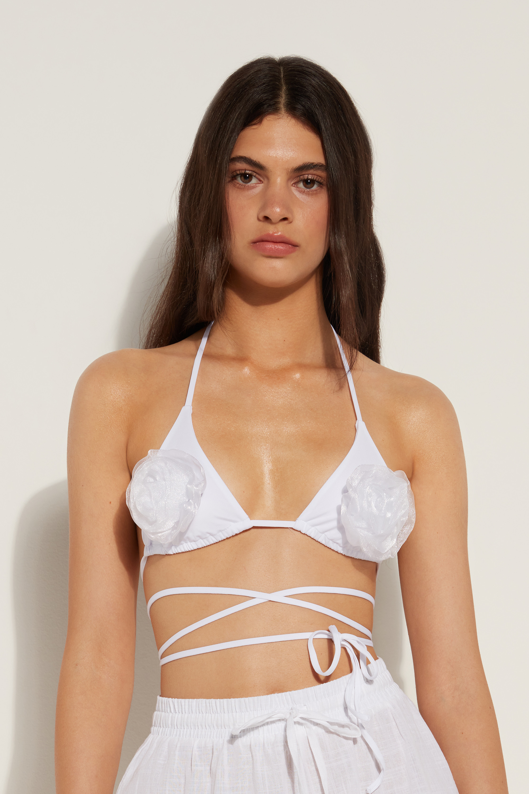 Haut de Maillot Triangle Rose 3D Blanc - Tezenis | Tezenis ES