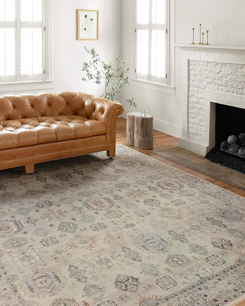 Loloi II Hathaway Beige/Multi 7'-6" x 9'-6" Area Rug | Amazon (US)