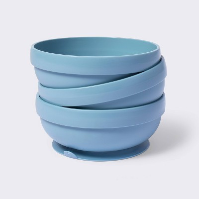Suction Bowl - 3pk - Blue - Cloud Island™ | Target