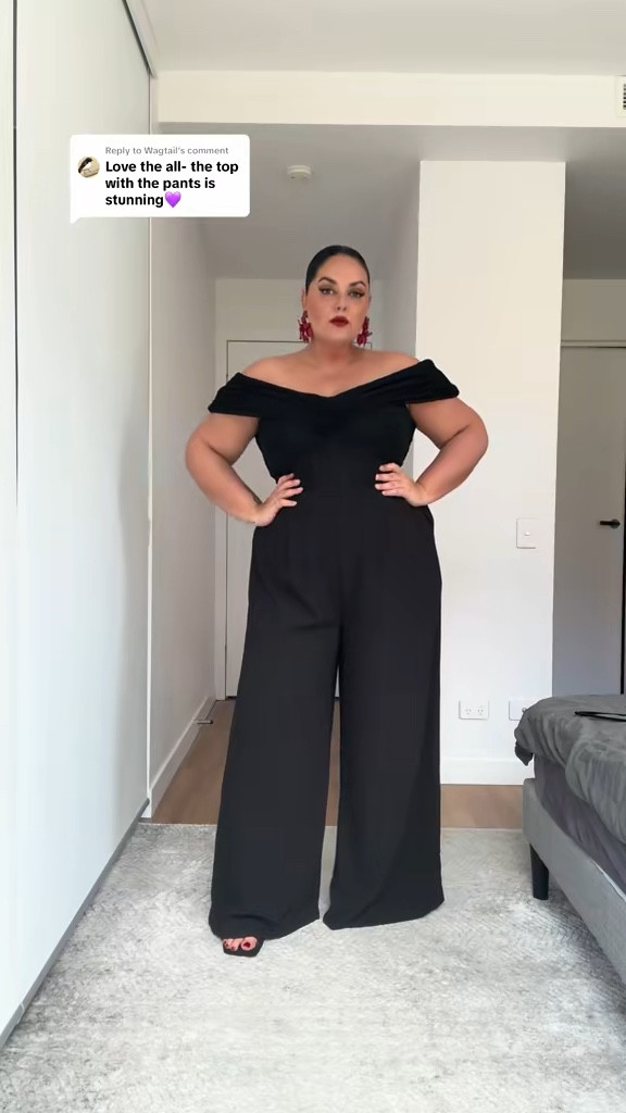 The Lana off shoulder jumpsuit from City Chic in both long and short sleeves and also the dress version have to be my most favourite outfits of all time 🖤 such a flattering fit! 

#LTKmidsize #LTKplussize #LTKcurves