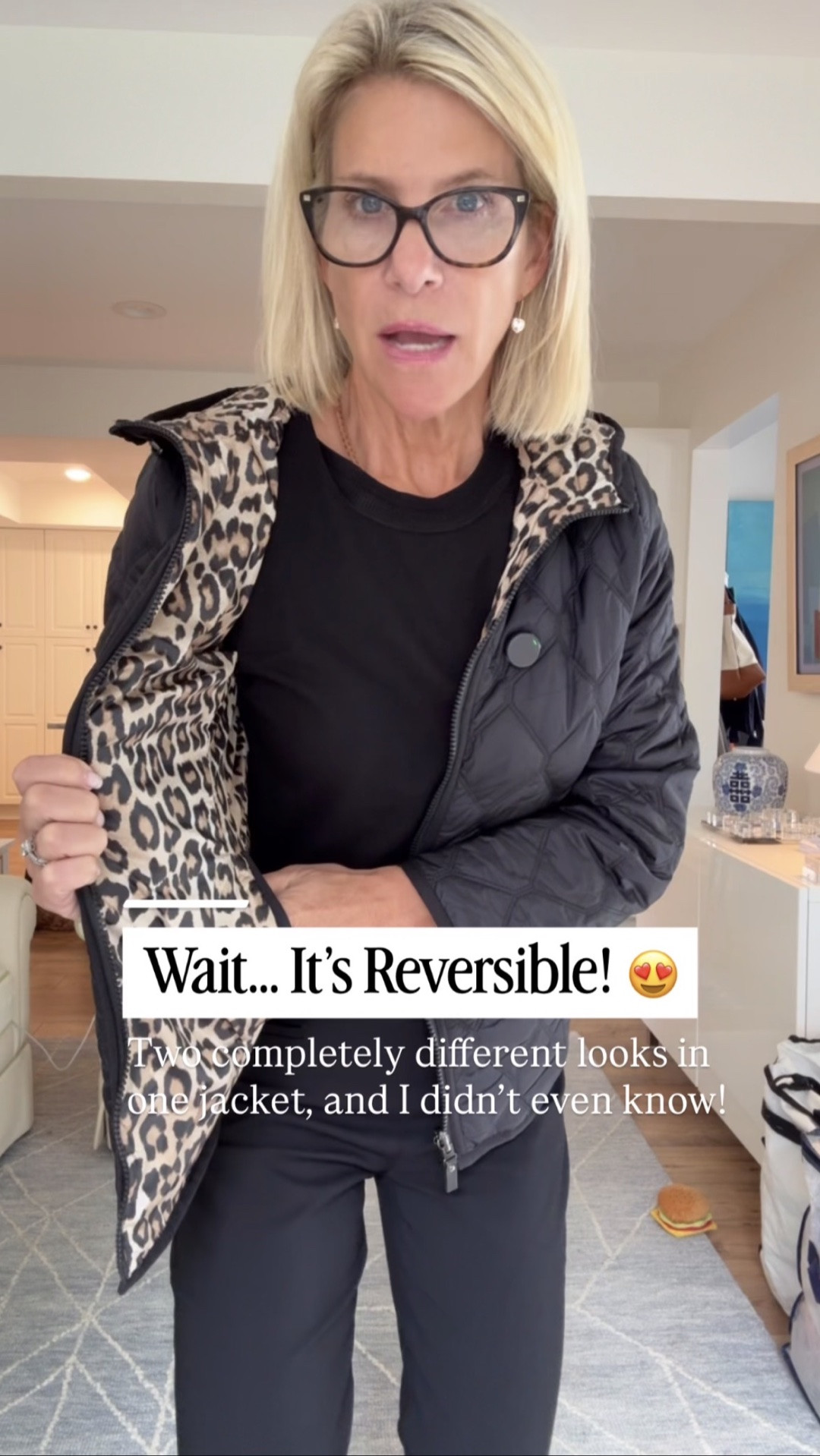 Wait… it’s reversible! I had no idea until I tried it on, and now I love it even more. Two completely different looks, a great hood, and such a smart fall layer.

👩‍💻 LTK PRO TIPS
❤️ Heart = Support my posts ;-)
🔖 Save = Get sale & restock alerts for the things you love!
📋 Lists = Keep favorites organized (List ideas: Christmas, Birthdays, and Vacations!)
📲 Share = Send lists and products to a friend (or your daughters like me).
💬 Comment = Ask me anything, and I’ll answer. ;-)

#LTKootd #LTKOver40 #LTKSeasonal