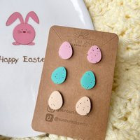 Speckled Egg Earrings | Easter Spring Time Jewelry | Etsy (US)