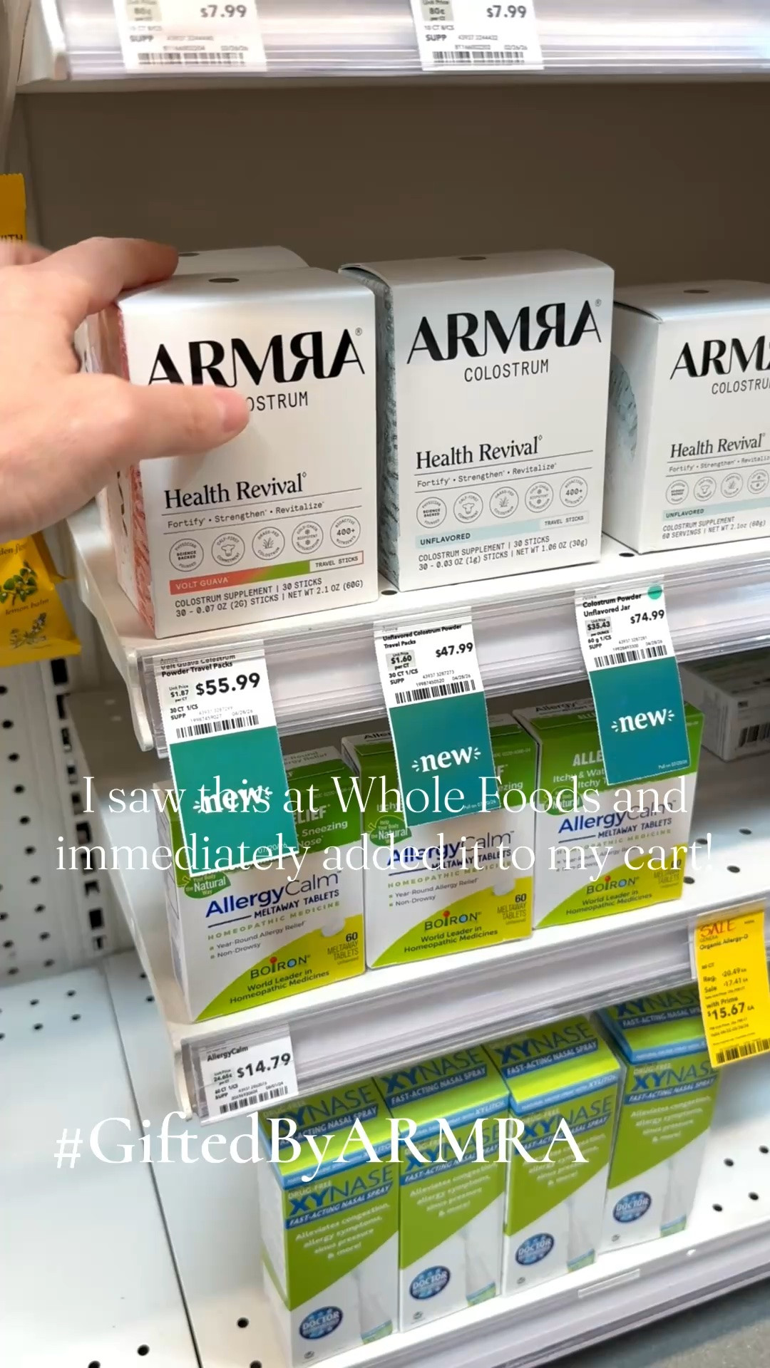 I saw this at @Whole Foods and immediately added it to my cart! They have the exclusive Volt Guava flavor, and it’s actually sooooo good! I grabbed the travel sticks, which are so easy to take on the go!



#wholefoods #ARMRA #armracolostrum #selfcare #dailyroutine #womenover40

#LTKselfcare #LTKmomlife #LTKdayinmylife