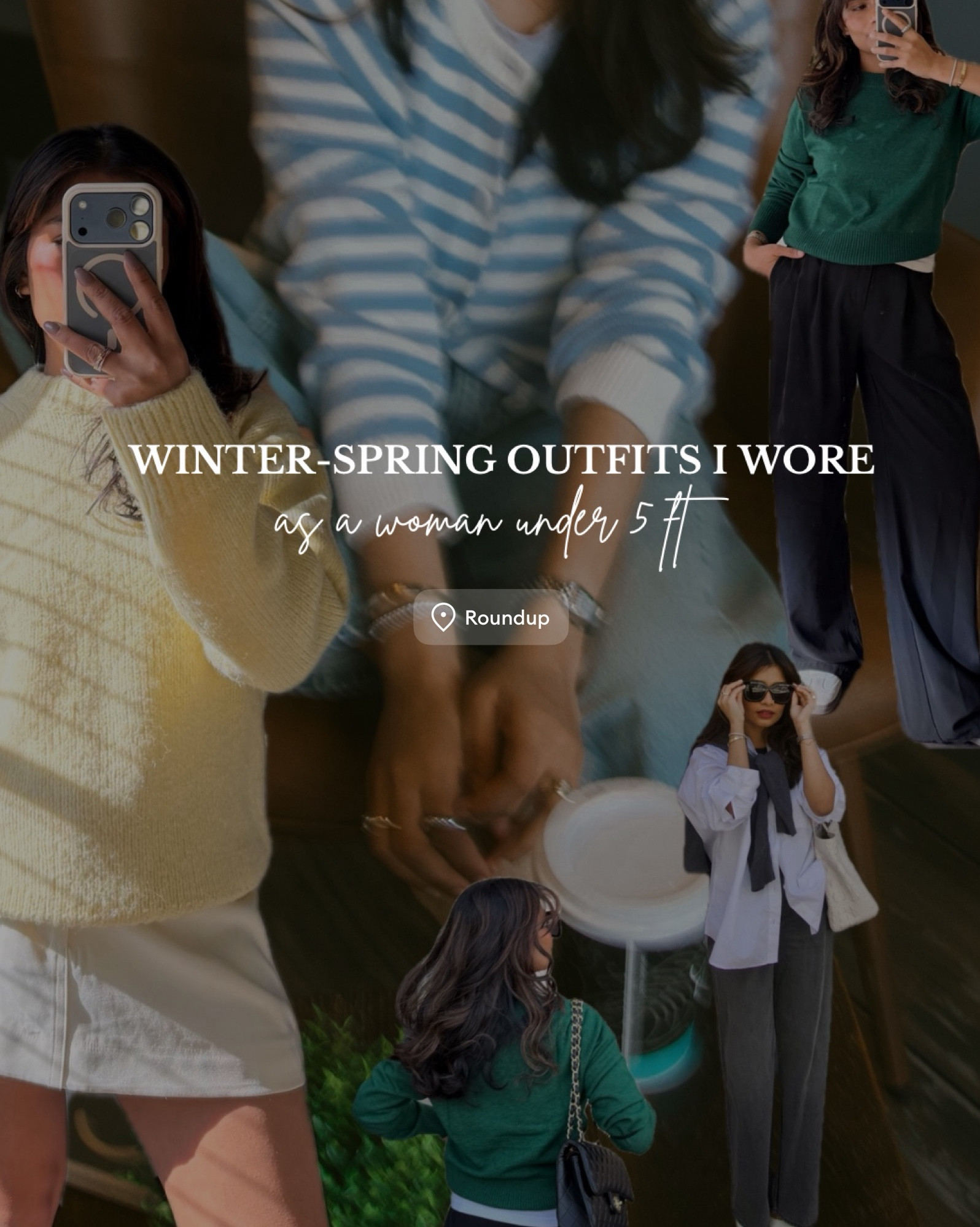 Late winter early spring petite (mom friendly) outfits:

Wearing/sizes (in no particular order): 

34 in Zara jeans (they are high waisted and petite friendly)
Xs in jacket/coat/flowy navy trench coat (very lightweight, flattering and versatile). Size down if you’re between size (don’t size up) 

XS in oversized black (vegan) leather jacket.
Small in black mini skirt 

Wearing small in black and white knit cardigan, and 4 petite in old navy pants (sized up for loose fit)

Wearing medium in white button down shirt (I’m a xs/small in Zara but wanted a looser fit) 
Wearing 25S in grey loose jeans 

Size xs in yellow sweater 
25 short in dark grey barrel jeans 

Size 34/2 in white pants 
Small in beige scoop neck cardigan/top

Medium in lightweight stripe top/sweater 

Small in blue/white stripe cardigan/top 

#amazon #zara #abercrombie #gap 

#LTKSeasonal #LTKPetite #LTKootd