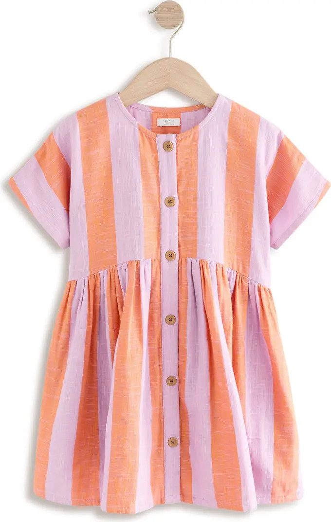 NEXT Kids' Stripe Button-Up Shirtdress | Nordstrom | Nordstrom
