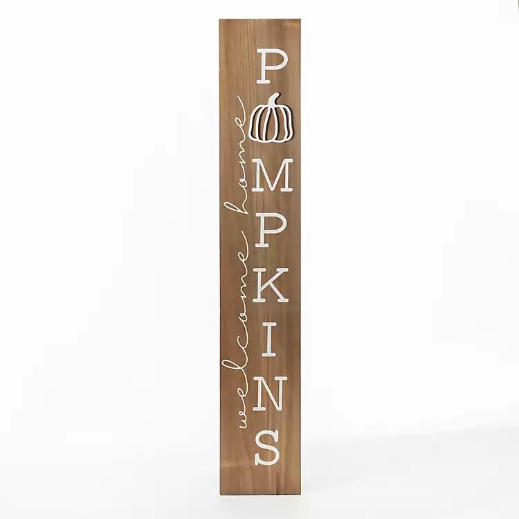 New! Welcome Home Pumpkins Porch Board | Kirkland's Home