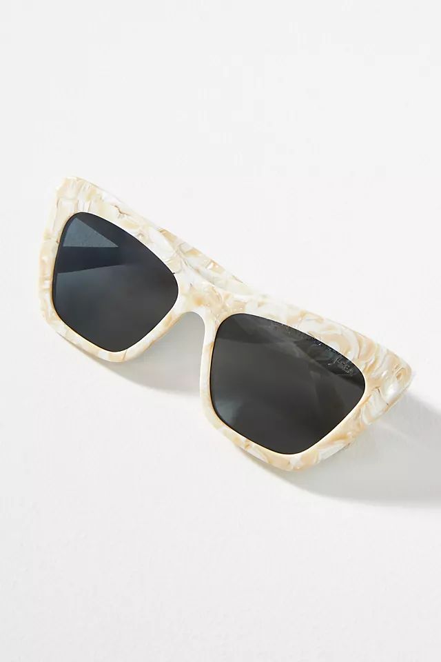 I-SEA Olive Cat-Eye Sunglasses | Anthropologie (US)