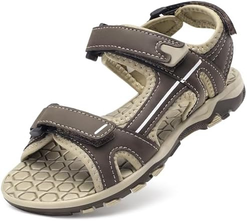 Bigwow Boys Sports Sandals Non-Slip Athletic Sandal with Hook & Loop Straps Open Toe Summer Outdo... | Amazon (US)