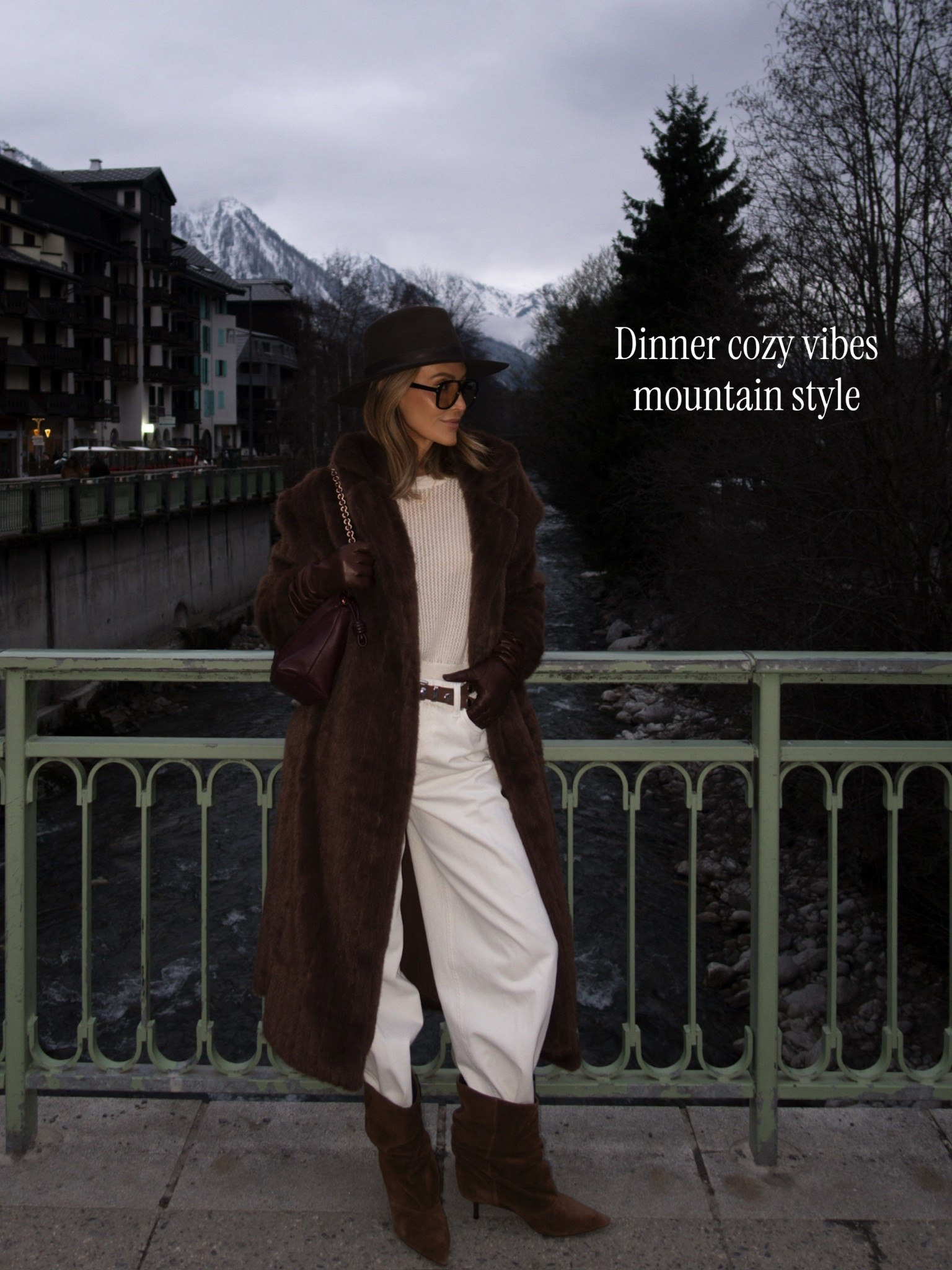 From my first night in Chamonix: Zara barrel jeans, waffle knit, faux fur coat and suede booties!! ✨

#LTKOver40 #LTKgrwm #LTKootd