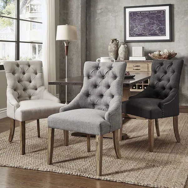 Benchwright Button Tufts Wingback Hostess Chairs (Set of 2) by iNSPIRE Q Artisan | Bed Bath & Beyond