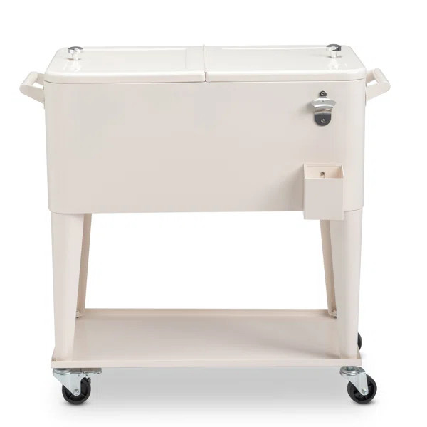 80 Qt. Outdoor Rolling Cooler Cart | Wayfair North America