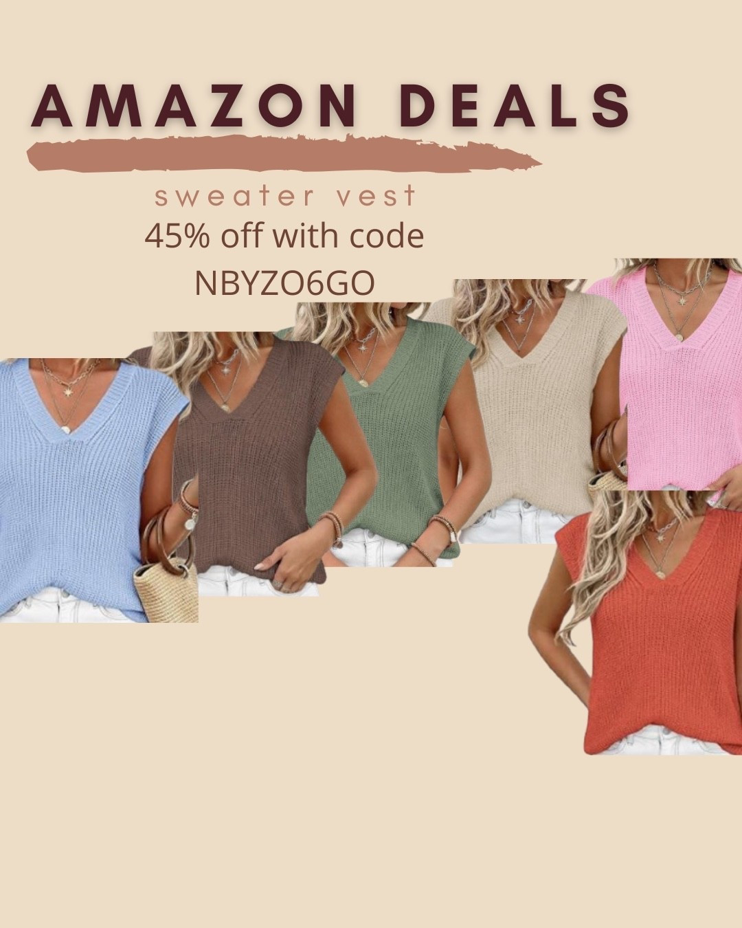 $19 ends 3/24

Amazon fashion
Amazon deals
Sweater vest


#LTKSaleAlert