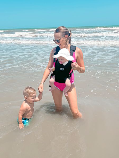The ultimate waterproof baby carrier! You can wear facing out (only if neck control is good) or facing in! You can get this completely wet! It dries super fast comes with a waterproof holding bag! It definitely will grow with baby which is what I needed! 

Water baby must have item!

#LTKBaby #LTKSeasonal #LTKSwim