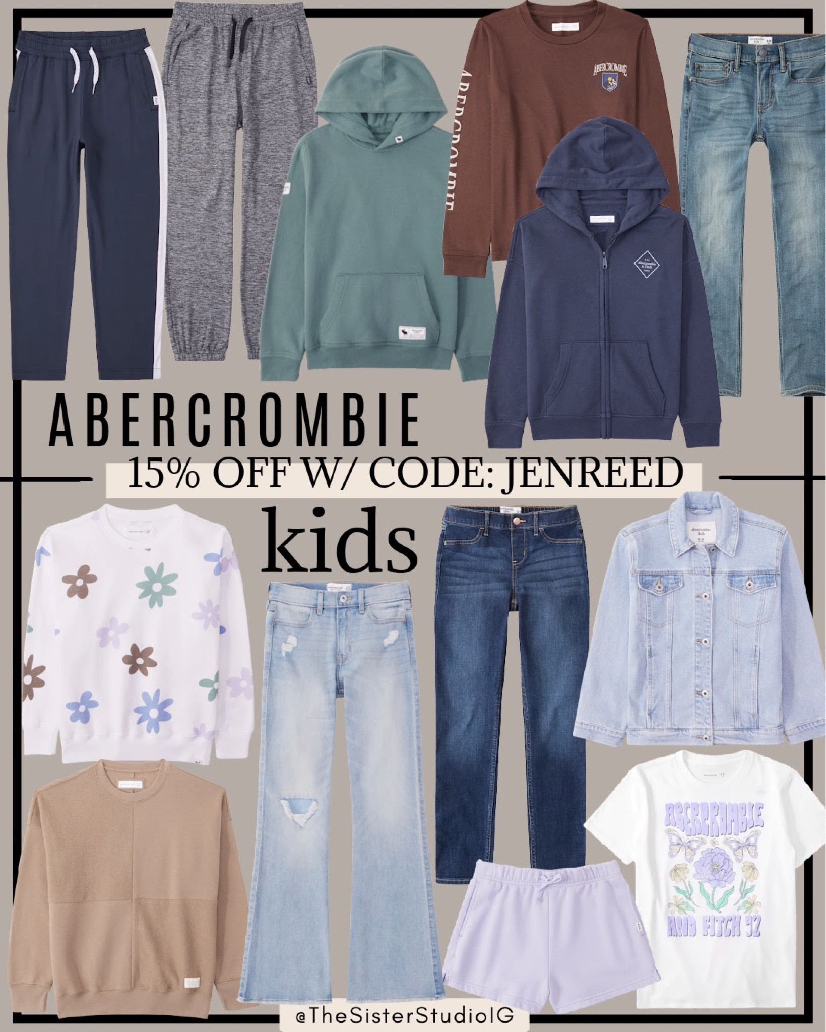 15% off Abercrombie kids with code: JENREED

#LTKkids #LTKsalealert #LTKstyletip