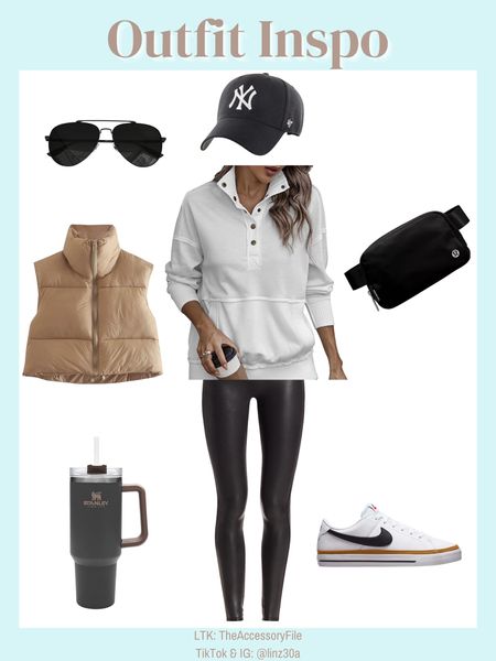 Fall & winter outfit inspo. Street style. 

Puffer vest, white pullover, black aviators, lululemon belt bag, Nike court shoes, Stanley cup, black Yankees ball cap, amazon finds, casual outfit, fall outfit, winter outfit 

#blushpink #winterlooks #winteroutfits #winterstyle #winterfashion #wintertrends #shacket #jacket #sale #under50 #under100 #under40 #workwear #ootd #bohochic #bohodecor #bohofashion #bohemian #contemporarystyle #modern #bohohome #modernhome #homedecor #amazonfinds #nordstrom #bestofbeauty #beautymusthaves #beautyfavorites #goldjewelry #stackingrings #toryburch #comfystyle #easyfashion #vacationstyle #goldrings #goldnecklaces #fallinspo #lipliner #lipplumper #lipstick #lipgloss #makeup #blazers #primeday #StyleYouCanTrust #giftguide #LTKRefresh #LTKSale #springoutfits #fallfavorites #LTKbacktoschool #fallfashion #vacationdresses #resortfashion #summerfashion #summerstyle #rustichomedecor #liketkit #highheels #Itkhome #Itkgifts #Itkgiftguides #springtops #summertops #Itksalealert #LTKRefresh #fedorahats #bodycondresses #sweaterdresses #bodysuits #miniskirts #midiskirts #longskirts #minidresses #mididresses #shortskirts #shortdresses #maxiskirts #maxidresses #watches #backpacks #camis #croppedcamis #croppedtops #highwaistedshorts #goldjewelry #stackingrings #toryburch #comfystyle #easyfashion #vacationstyle #goldrings #goldnecklaces #fallinspo #lipliner #lipplumper #lipstick #lipgloss #makeup #blazers #highwaistedskirts #momjeans #momshorts #capris #overalls #overallshorts #distressesshorts #distressedjeans #whiteshorts #contemporary #leggings #blackleggings #bralettes #lacebralettes #clutches #crossbodybags #competition #beachbag #halloweendecor #totebag #luggage #carryon #blazers #airpodcase #iphonecase #hairaccessories #fragrance #candles #perfume #jewelry #earrings #studearrings #hoopearrings #simplestyle #aestheticstyle #designerdupes #luxurystyle #bohofall #strawbags #strawhats #kitchenfinds #amazonfavorites #bohodecor #aesthetics 

#LTKSeasonal #LTKstyletip #LTKunder100
