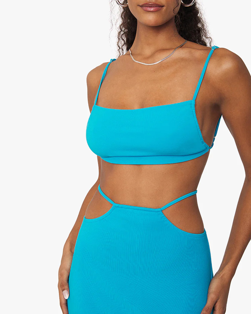 Ruched Bandeau Jersey Knit Top | We Wore What