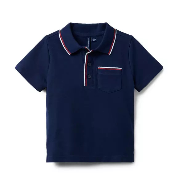 The Stripe Pocket Polo | Janie and Jack