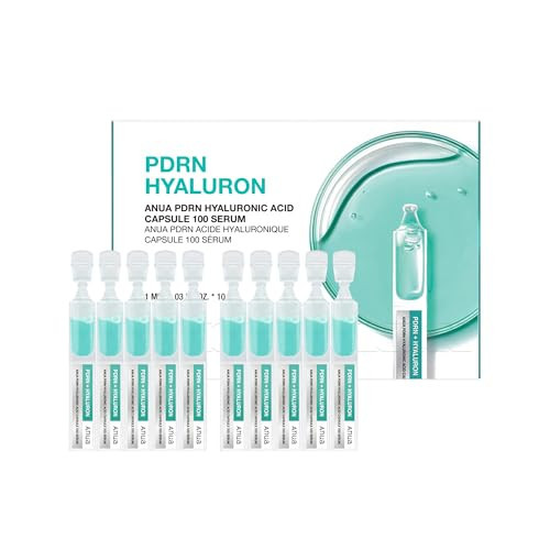 Anua PDRN Hyaluronic Acid Capsule 100 Serum, Radiant Face Salmon DNA, Hyaluronic Acid, Hydration, Moisture Plumping Effect, Lightweight, Glass Skin, Kpop Demon Hunters, Korean Skincare, 1.69 fl. oz | Amazon (US)