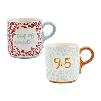 new!Dolly Parton 2-pc. Floral Sayings Coffee Mug | JCPenney