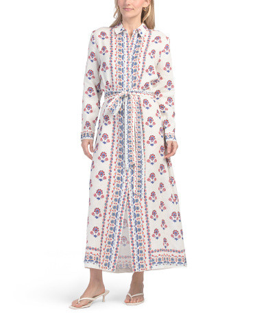 Linen Button Down Shirt Dress | TJ Maxx