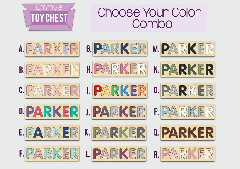 Personalized Baby Name Puzzle, Nursery Room Decor, Wooden Kids Name Jigsaw Puzzle, Baby shower an... | Etsy (US)