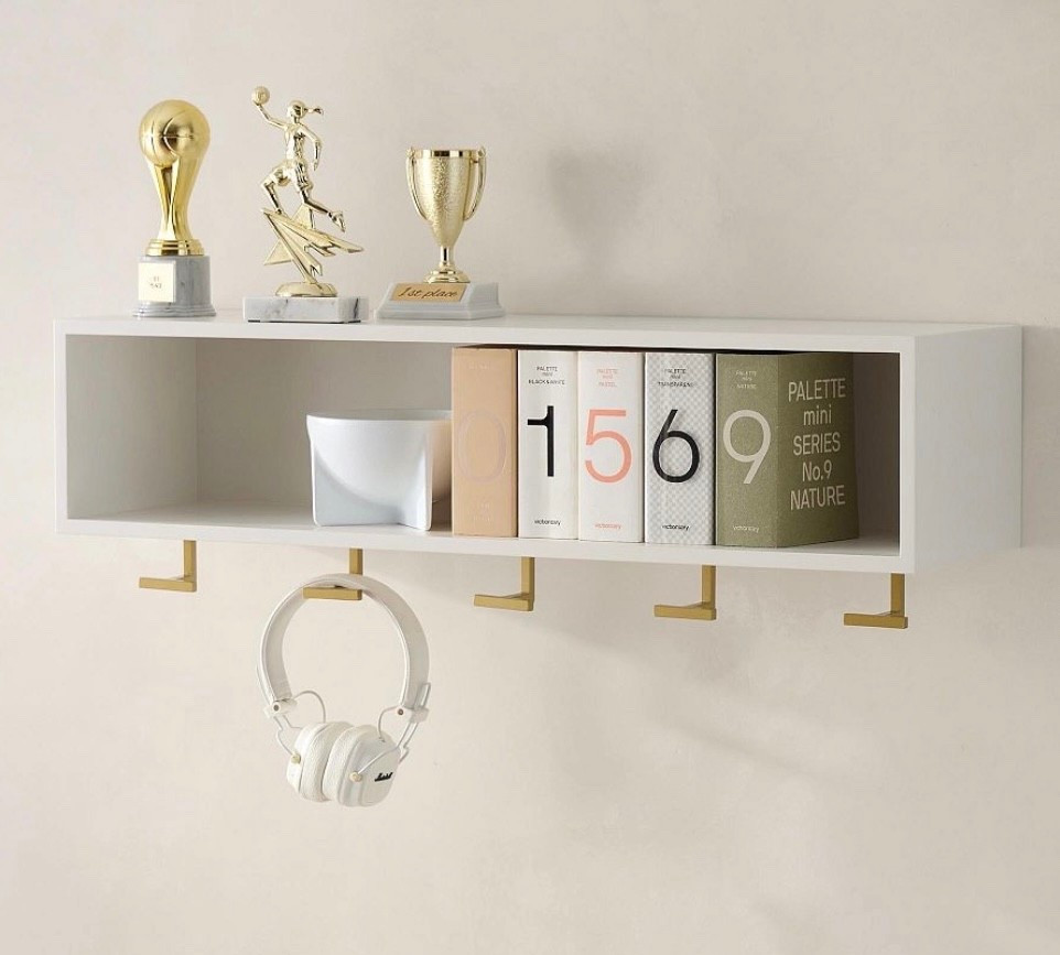 Glam shelf with hooks

#LTKKids