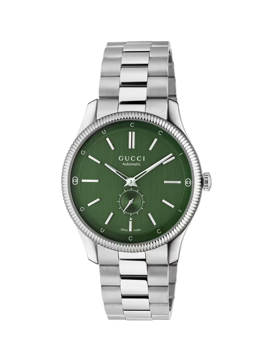 Gucci G-Timeless Stainless Steel Bracelet Watch/40MM | Saks Fifth Avenue | Saks Fifth Avenue