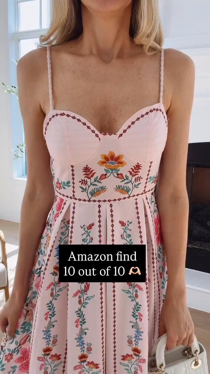 Gorgeous Amazon dress 💕
Wearing size small , runs tts
Summer outfits 
Summer dresses

#LTKootd #LTKU #LTKOver40