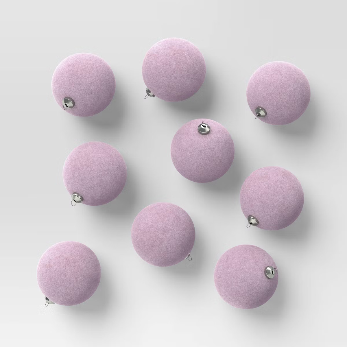 9ct 80mm Christmas Flocked Ball Ornament Set - Wondershop™ | Target