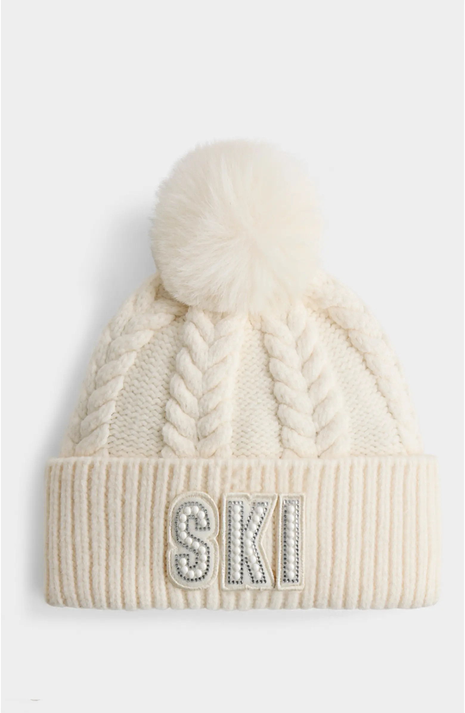 Rudsak Mae Embellished Ski logo Knit Hat | Nordstrom | Nordstrom