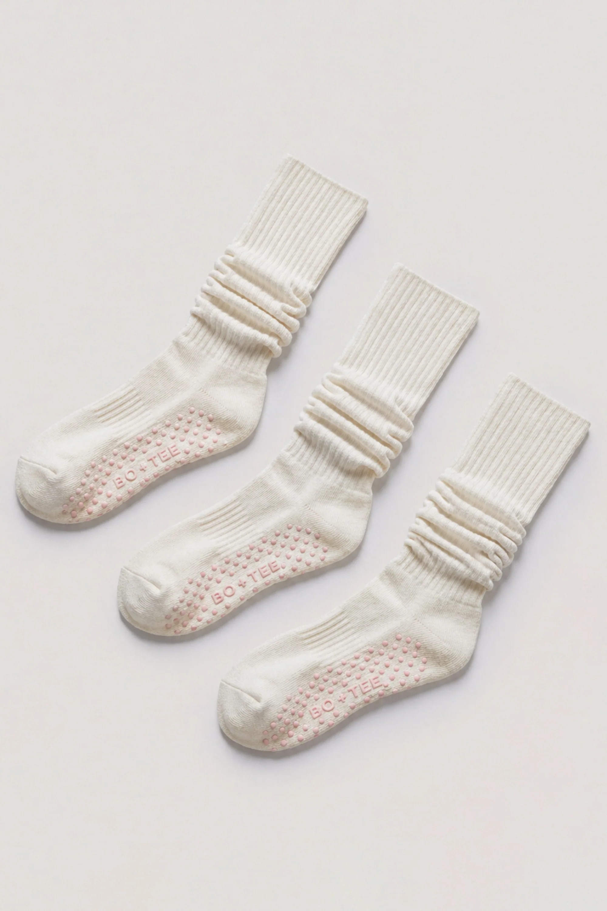 Pilates 3-Pack Socks Bundle in Marshmallow | Bo+Tee