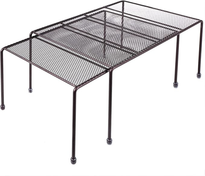 Expandable Stackable Kitchen Cabinet and Counter Shelf Organizer,Kitchen Shelves, Cabinet Organiz... | Amazon (US)