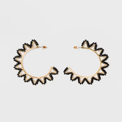SUGARFIX by BaubleBar Delicately Beaded Hoop Earrings | Target