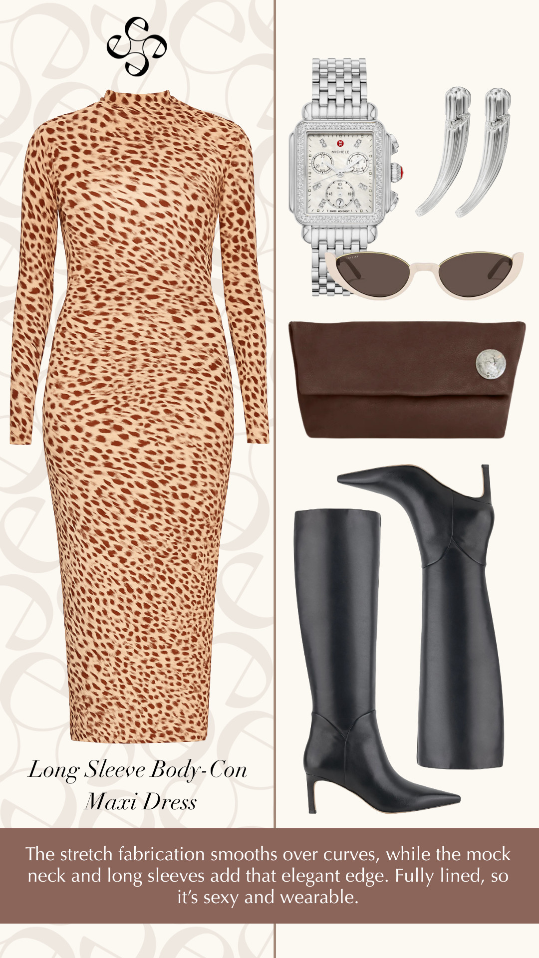Leopard is a neutral, darling—and this dress proves it. It hugs, it moves, and it gets compliments every time. My clients call this their “walk-in-confident” dress.
Add sleek boots, and boom—instant power outfit. 

 #LTKPetite