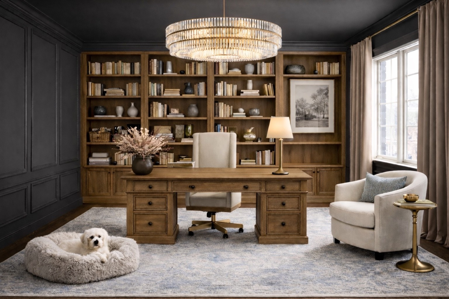 Dreamy office space designed for Her. Most everything is from Pottery Barn and linked below. 

Wall Color is Peppercorn by SW

Pottery barn style
Office 
Feminine office 
Classy office 
Shelving 
Neutral office 
Home inspo 


#LTKHome