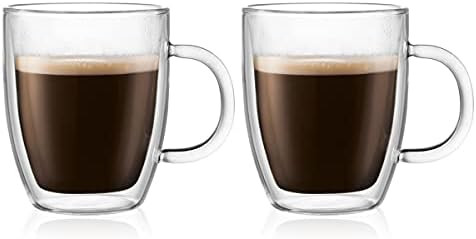 Bodum Bistro 2-Piece Double Wall Mug, 10-Ounce, Clear | Amazon (CA)