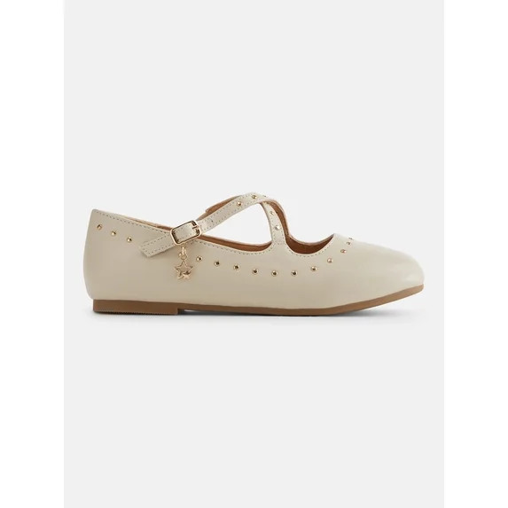Justice Girls Crisscross Strapped Mary Jane Flats | Walmart (US)