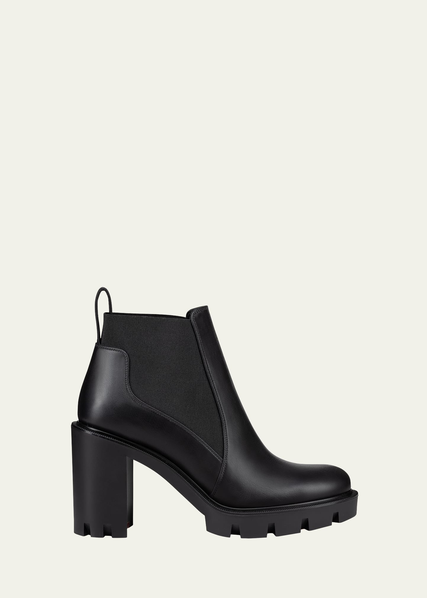 Christian Louboutin 70mm Marchacroche Leather Chelsea Booties | Bergdorf Goodman