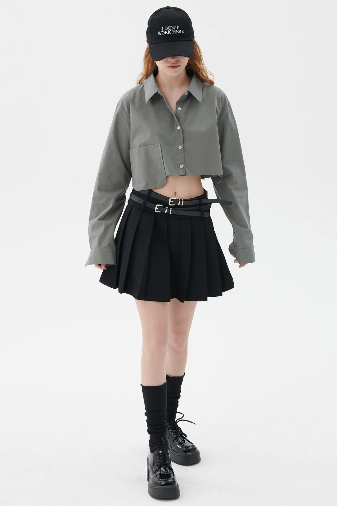 Morgan Pleated Skirt (free belts!) | Storets (Global)