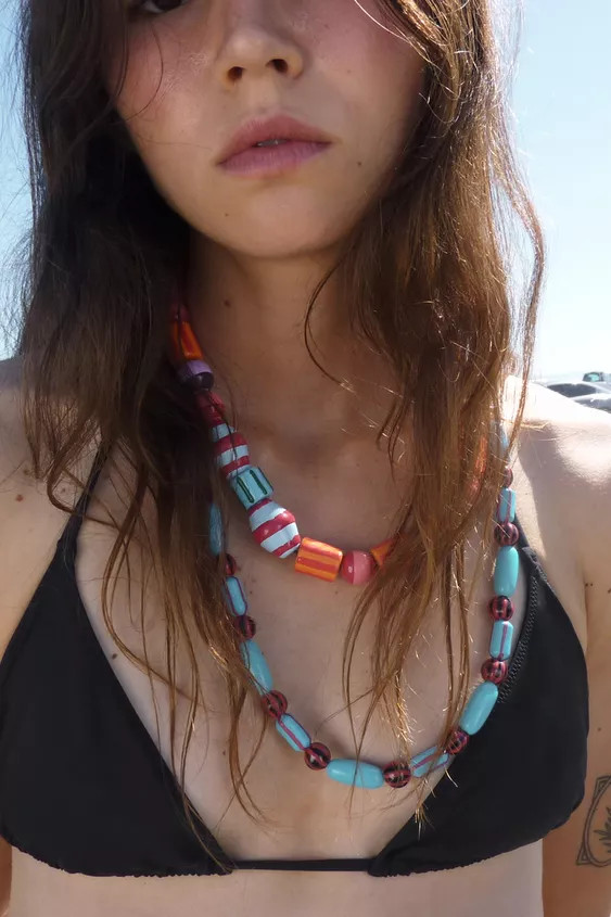 PACK OF 3 BEADED CHAIN NECKLACES | Zara US