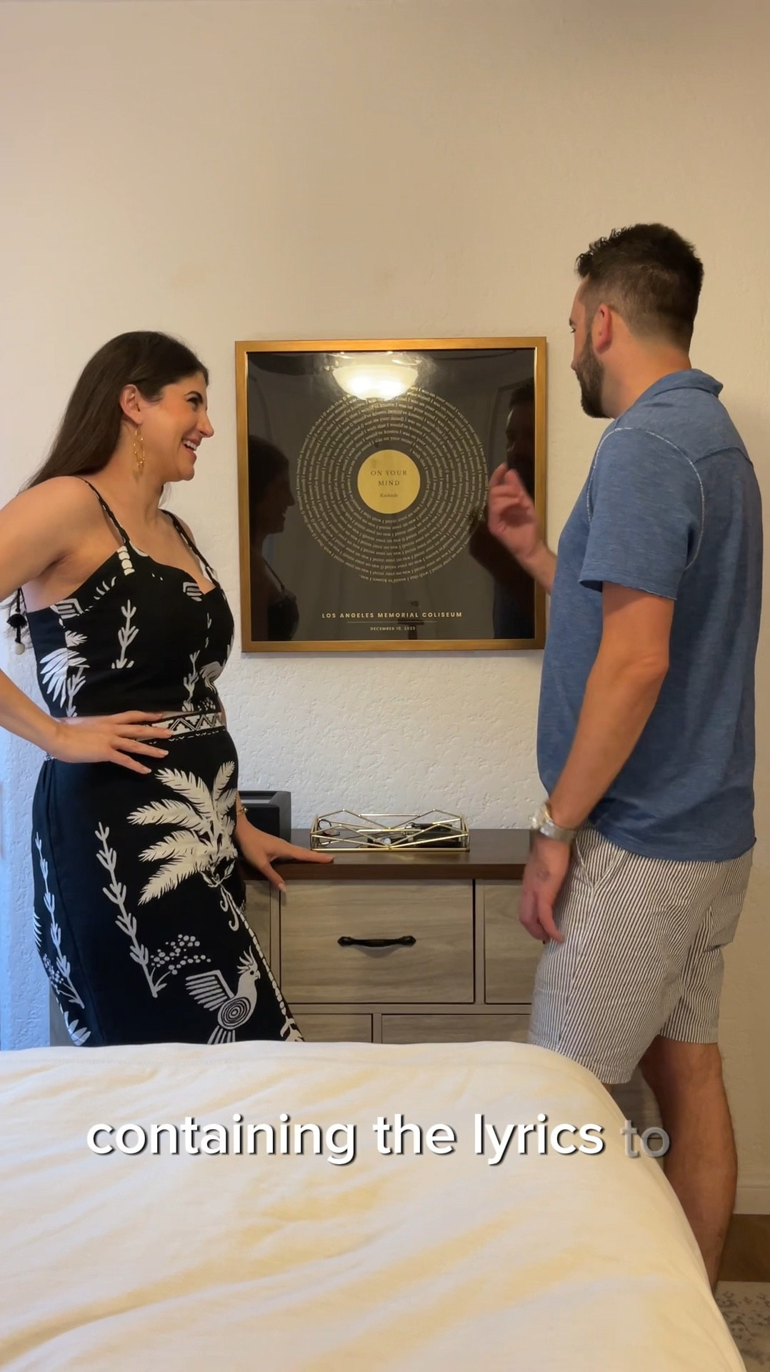 Personalized gifts are always my favorite to give and receive. 🎁 So I created a custom art piece for Aaron and I from @LimeandLou containing the lyrics to our favorite song. 

I got to customize the artwork with the date and location of that memorable night at the concert, and select the colors for the text, background and sleek metallic frame.

Use code Laura15 at checkout and see more personalized gifts at LimeandLou.com!

#LimeAndLou #PersonalizedGifts #HomeArt #AnniversaryGifts 

#LTKFindsUnder100 #LTKMens #LTKHome