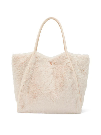 Faux-Fur Tote Bag, White/ivory, One Size - Women's Bags - Victoria's Secret | Victoria's Secret (US / CA )