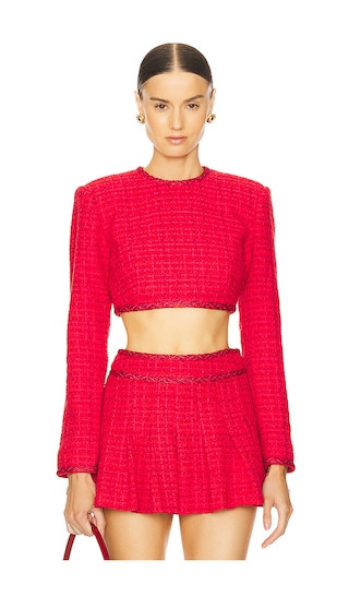 Alina Top in Rose Red | Revolve Clothing (Global)