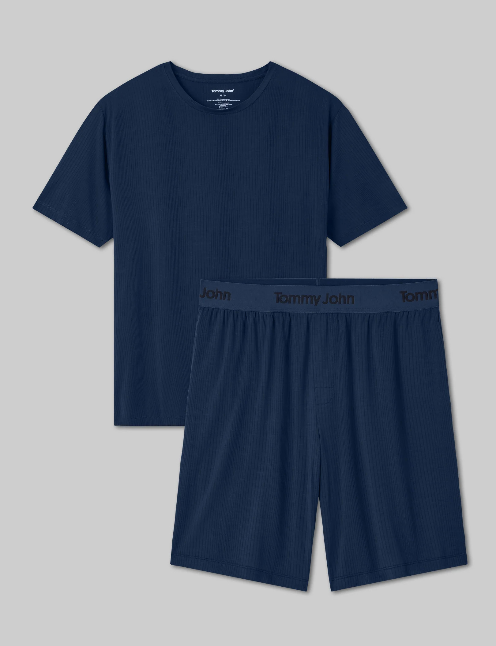 Second Skin Luxe Rib Sleep Tee & Short Set | Tommy John