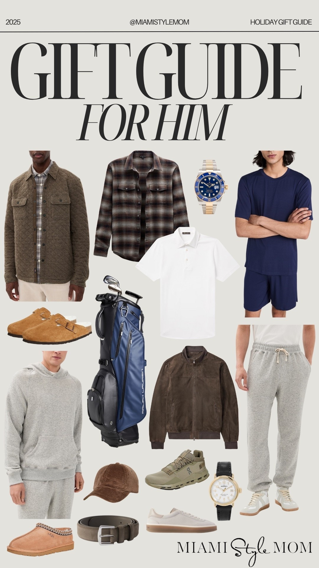 Holiday gift guide for him!! Gift guide, gift guide for her, gift ideas, gift guide inspo, holiday gift guide, gifts for him, gifts for husband, gifts for brother, gifts for dad, gifts for father in law, gifts for cousin, flannel, watches, golf, golf bag, men’s clothing 



#LTKGiftGuide #LTKHoliday #LTKFamily